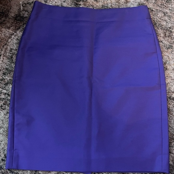 J.Crew No. 2 Purple Pencil Skirt Size 6 Petite - Picture 3 of 7